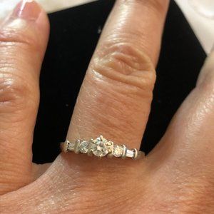 Platinum Women's .34 Carat Engagement Ring